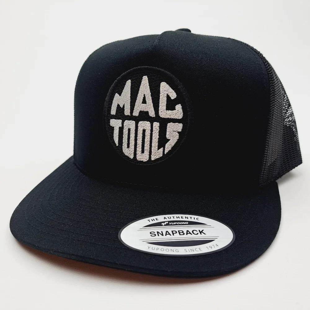 MAC Tools Flat Bill Trucker Embroidered Patch Mesh Snapback Cap Hat…